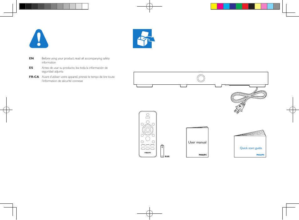 Philips HTL4115B-F7 User Manual | Page 2 / 16