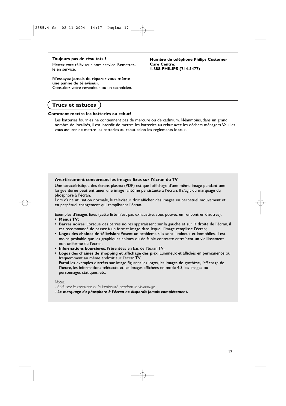 Trucs et astuces | Philips 42PF9936D-37B User Manual | Page 41 / 64