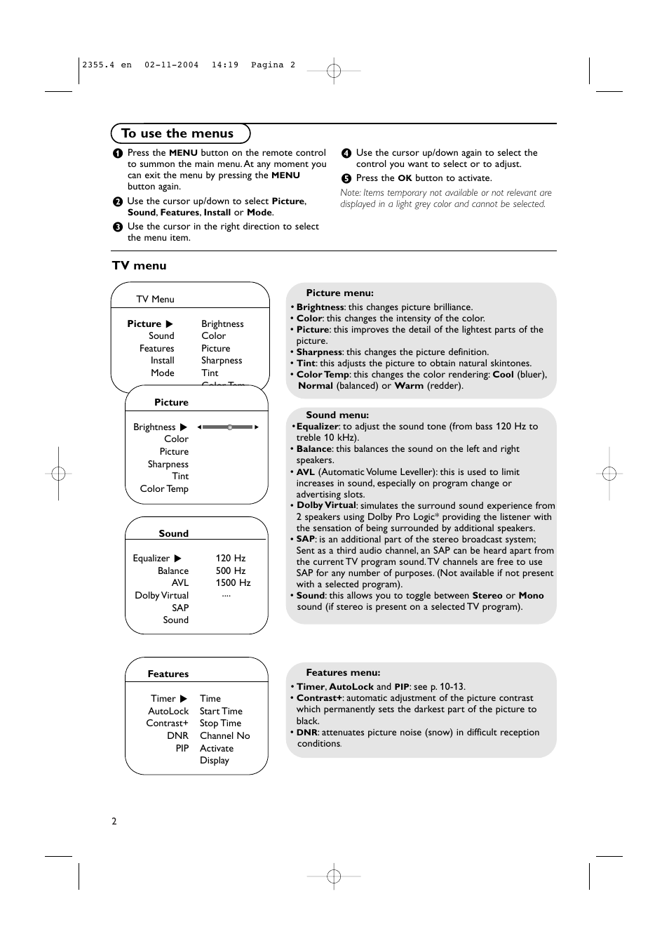 Philips 42PF9936D-37B User Manual | Page 6 / 64