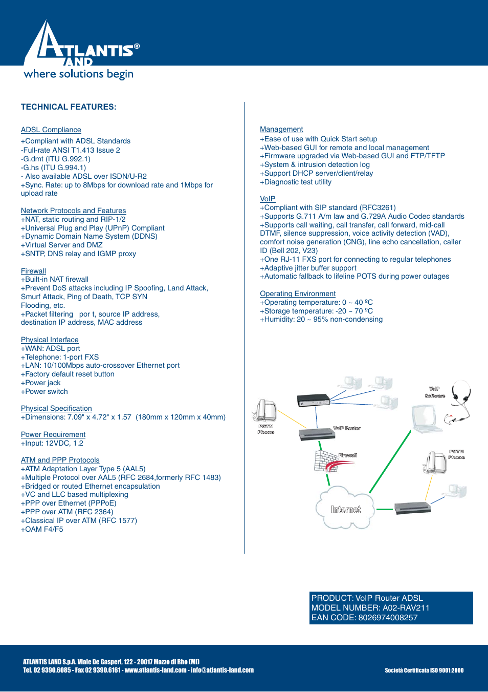 Atlantis Land A02-RAV211 User Manual | Page 2 / 2