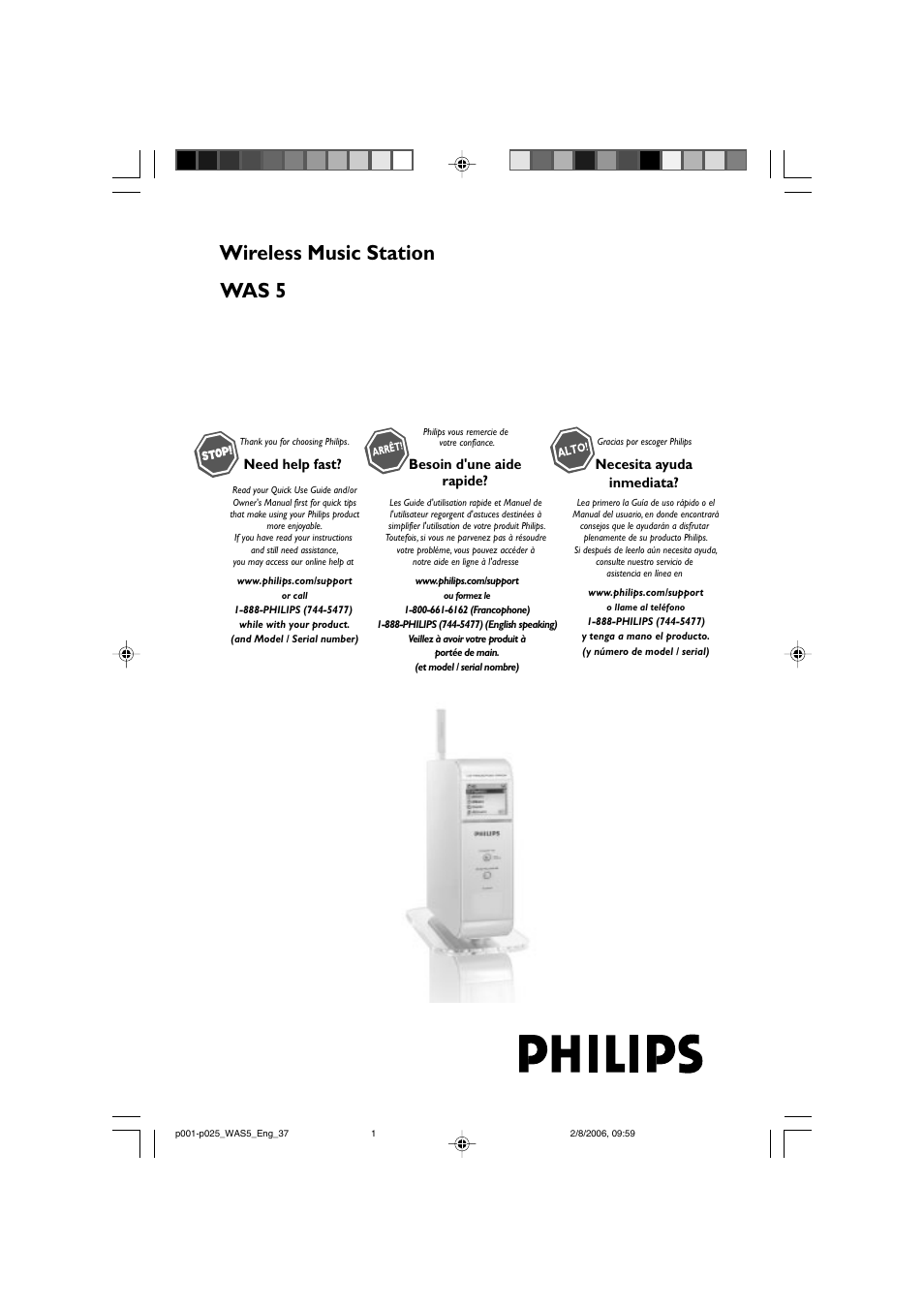 Philips WAS5-37 User Manual | 25 pages