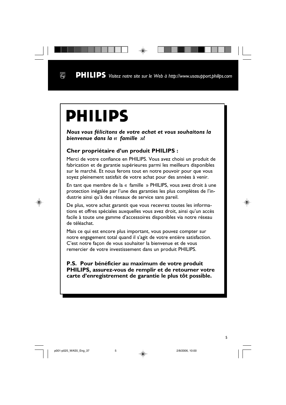 Philips WAS5-37 User Manual | Page 5 / 25