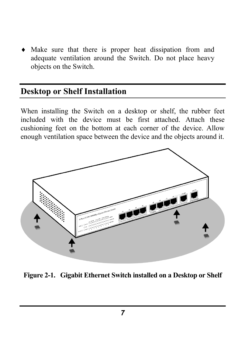 Desktop or shelf installation | Atlantis Land A02-F8-2C/M2 User Manual | Page 11 / 19