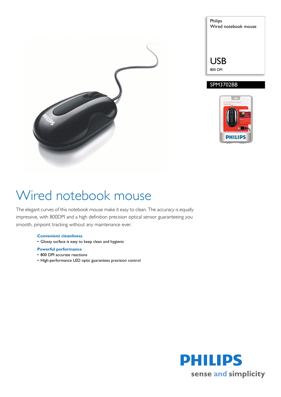 Philips SPM3702BB-27 User Manual | 2 pages