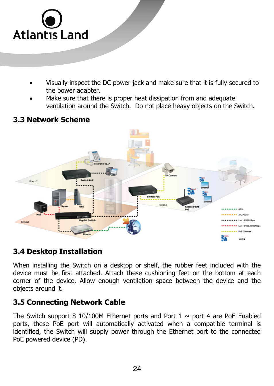 Atlantis Land NETMASTER F8POE User Manual | Page 24 / 42