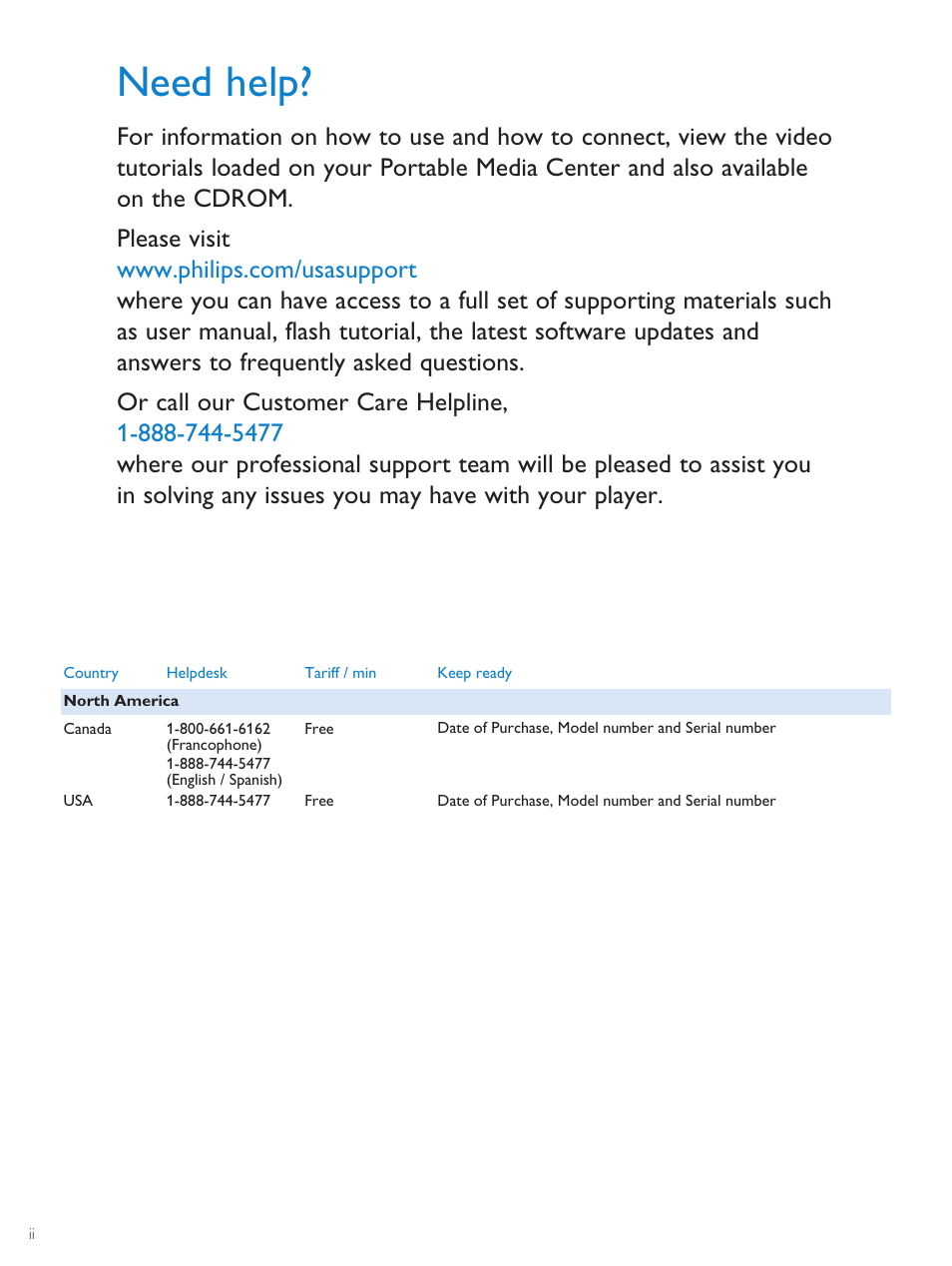 Need help | Philips PMC7230-17E User Manual | Page 2 / 37