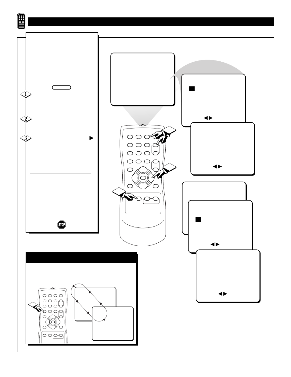 A/ch b, Sing the, Mart | Utton, Ontrol | Philips COLOR TV User Manual | Page 30 / 36