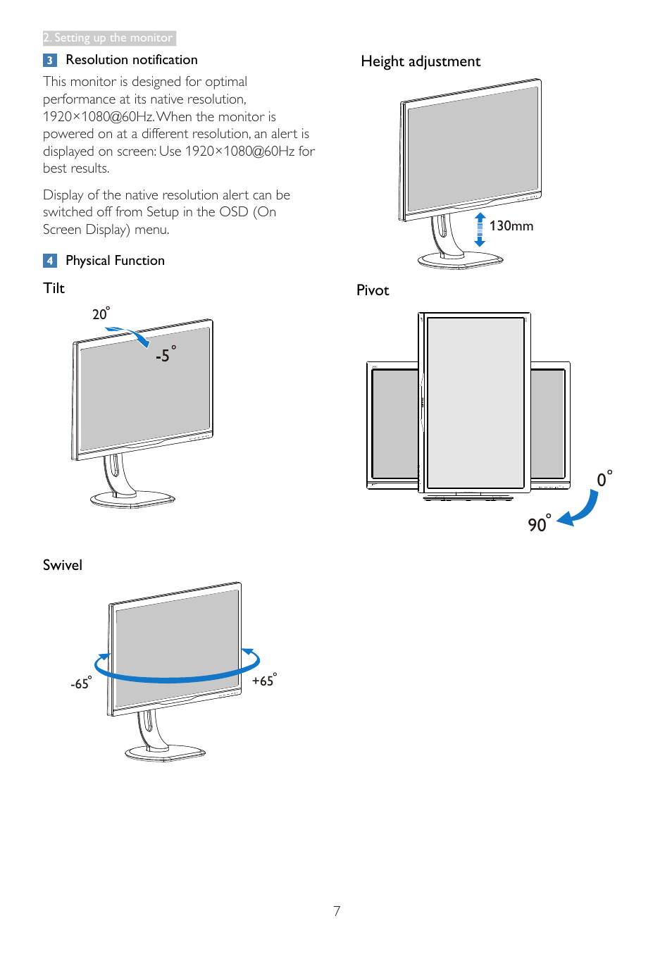 Philips 242G5DJEB-27 User Manual | Page 9 / 43