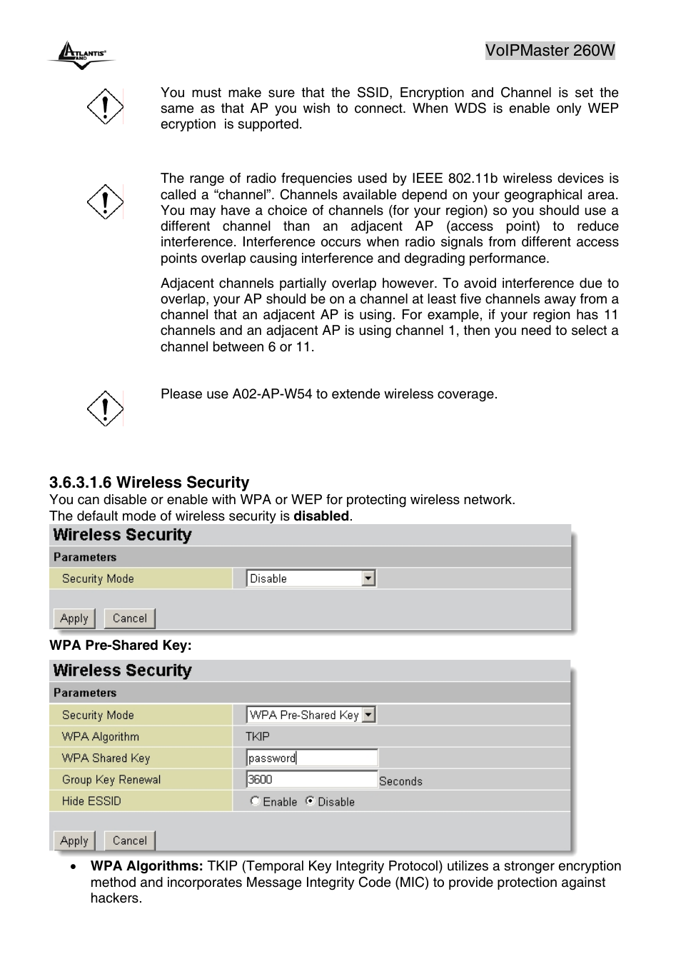 Atlantis Land A02-RAV260-W54 User Manual | Page 44 / 121