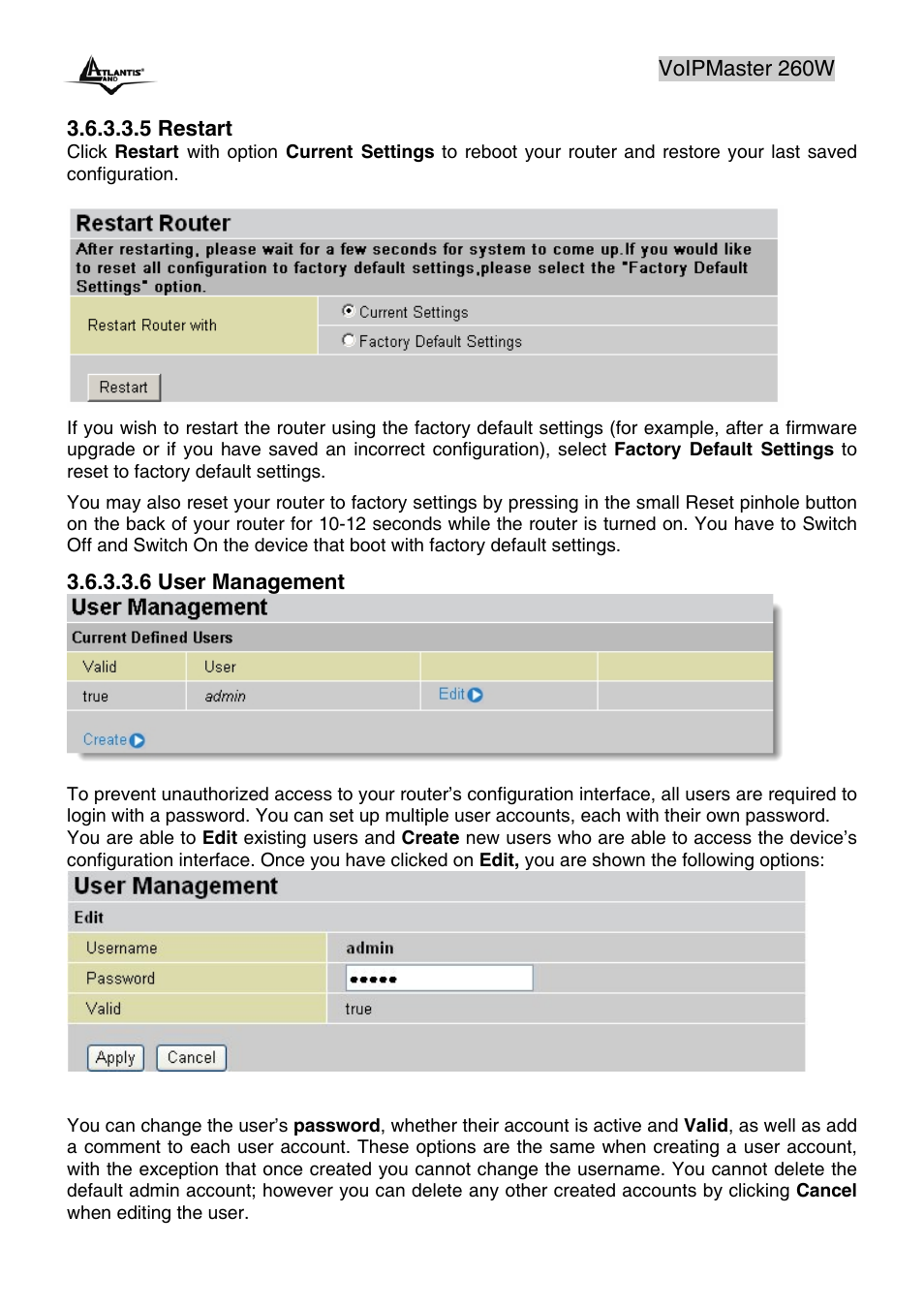 Atlantis Land A02-RAV260-W54 User Manual | Page 60 / 121