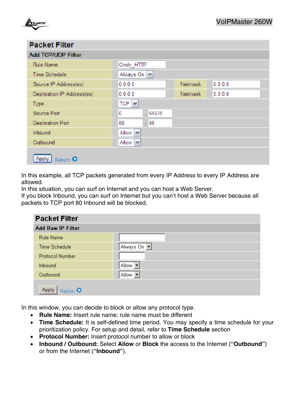 Atlantis Land A02-RAV260-W54 User Manual | Page 67 / 121