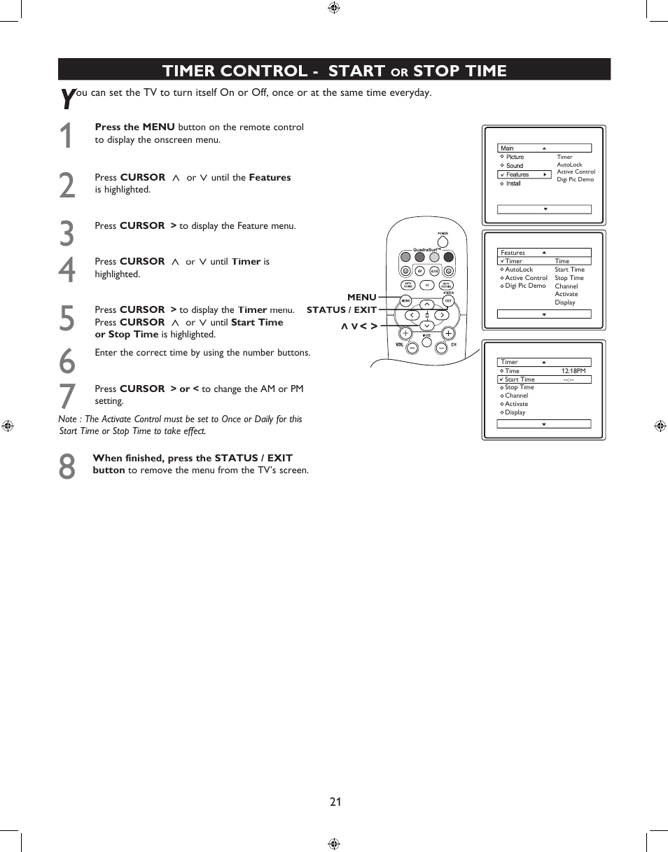 Philips 27PT6341-07 User Manual | Page 21 / 39