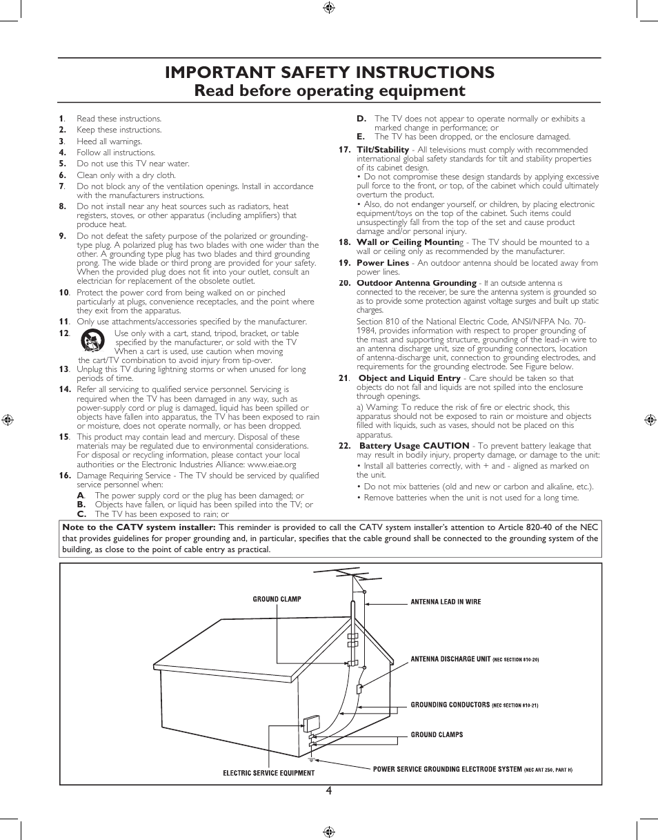 Philips 27PT6341-07 User Manual | Page 4 / 39