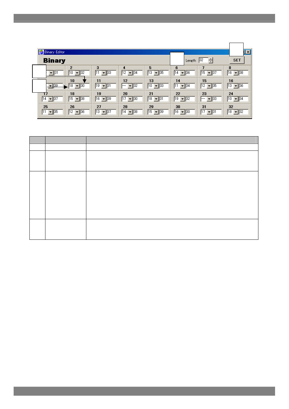 Binary editor | Astro Design PORTABLE SIGNAL GENERATOR PROGRAMMING SOFTWARE SP-8848 User Manual | Page 116 / 127