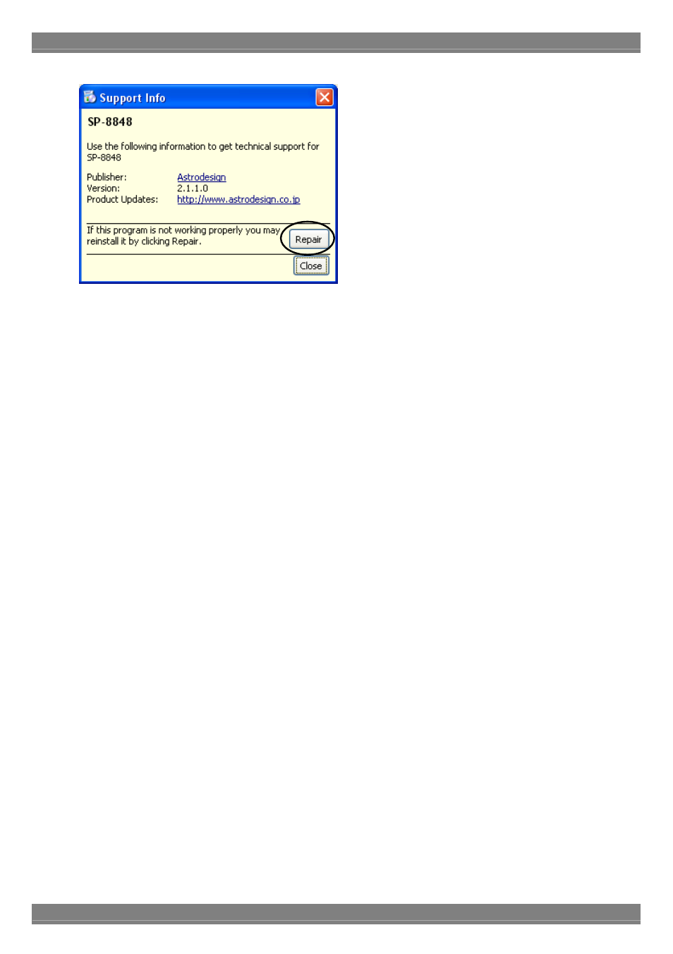 Astro Design PORTABLE SIGNAL GENERATOR PROGRAMMING SOFTWARE SP-8848 User Manual | Page 15 / 127