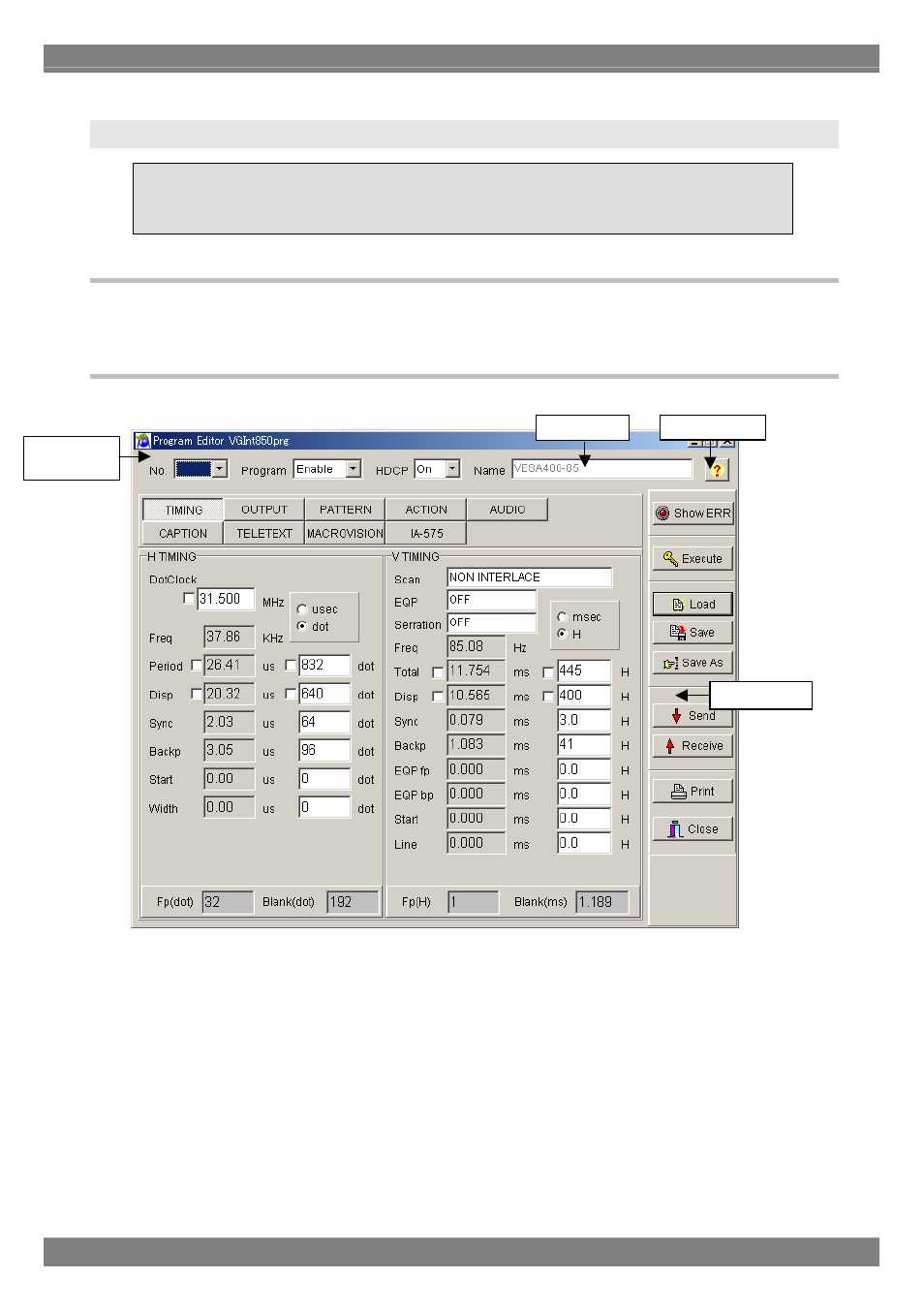 Creating and editing the program data, Startup method, Window screens and description | Common setting screen | Astro Design PORTABLE SIGNAL GENERATOR PROGRAMMING SOFTWARE SP-8848 User Manual | Page 24 / 127