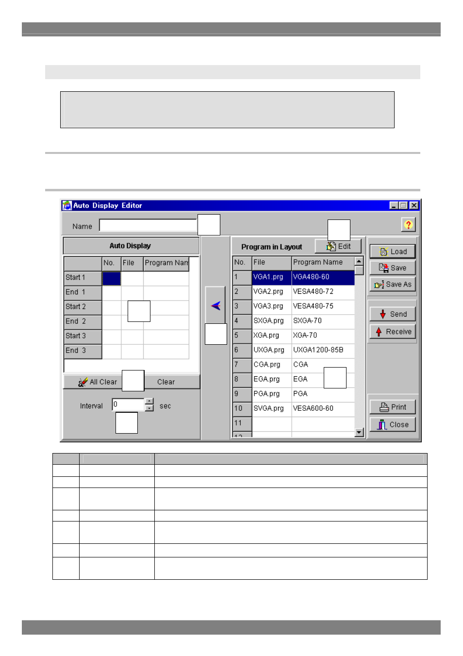 Creating and editing the auto display data, Startup method, Window screen and description | Astro Design PORTABLE SIGNAL GENERATOR PROGRAMMING SOFTWARE SP-8848 User Manual | Page 72 / 127