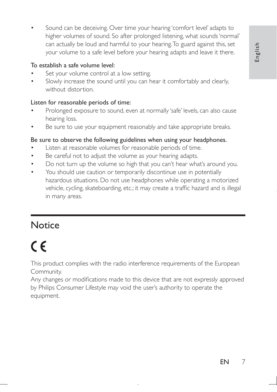 Notice | Philips PD9003-12 User Manual | Page 6 / 32