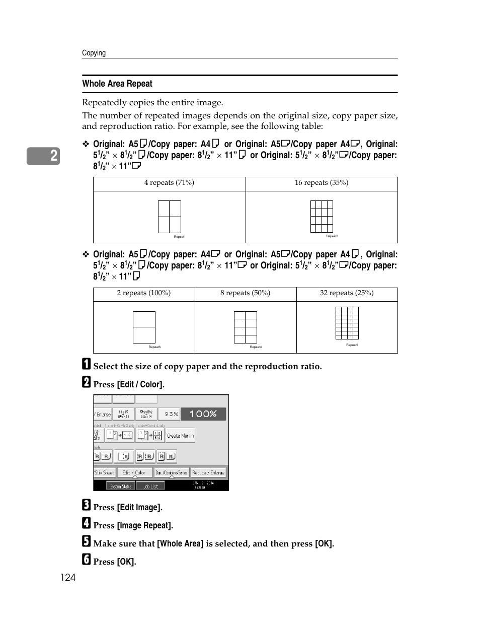 Whole area repeat | Aristokraft LD425C User Manual | Page 146 / 206