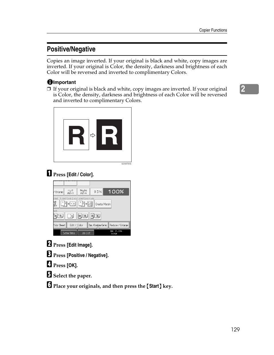 Positive/negative | Aristokraft LD425C User Manual | Page 151 / 206