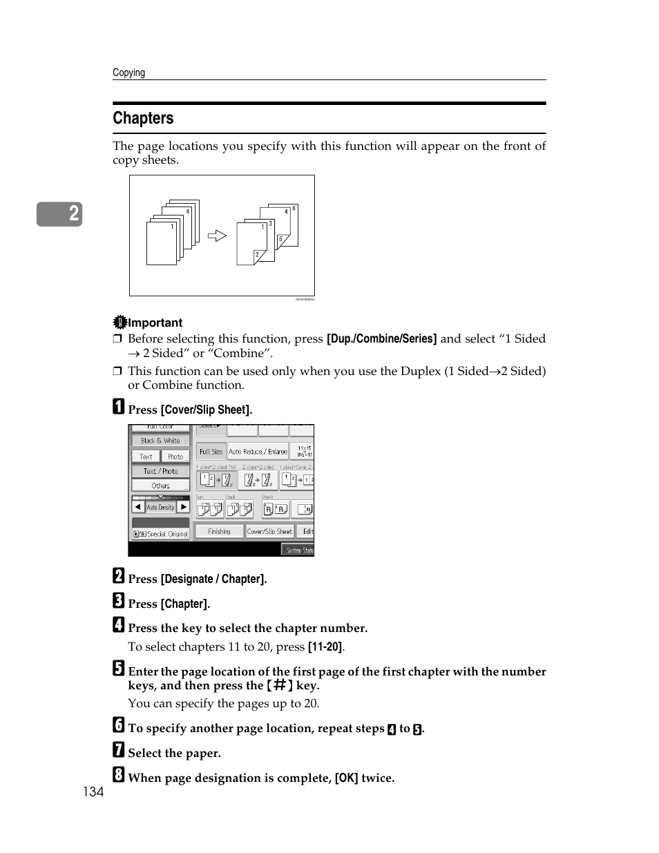 Chapters | Aristokraft LD425C User Manual | Page 156 / 206