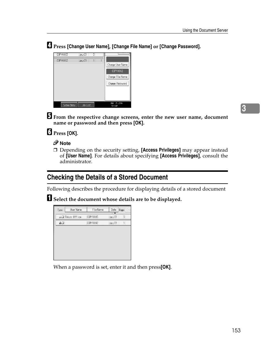 Checking the details of a stored document | Aristokraft LD425C User Manual | Page 175 / 206