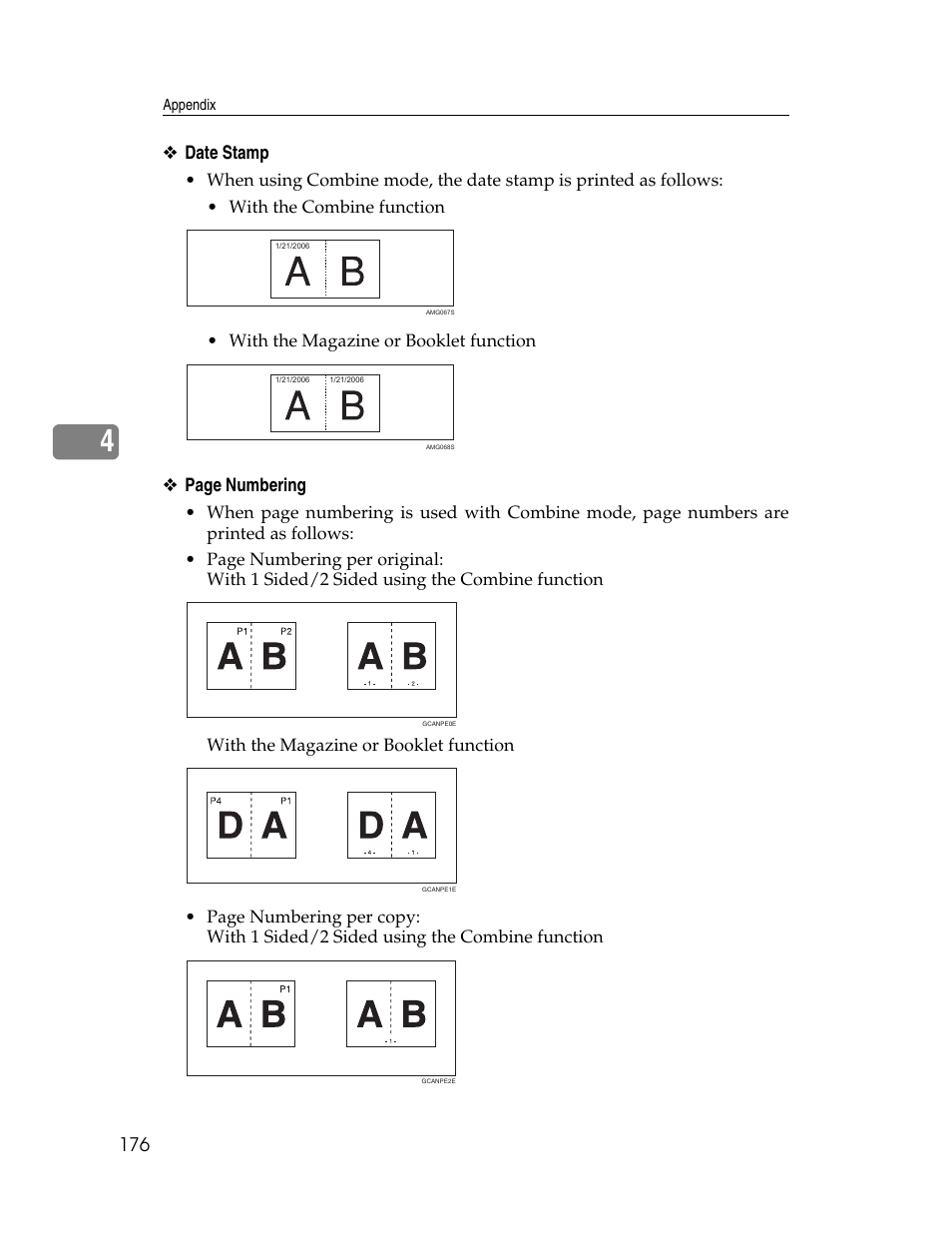 Date stamp, Page numbering | Aristokraft LD425C User Manual | Page 198 / 206