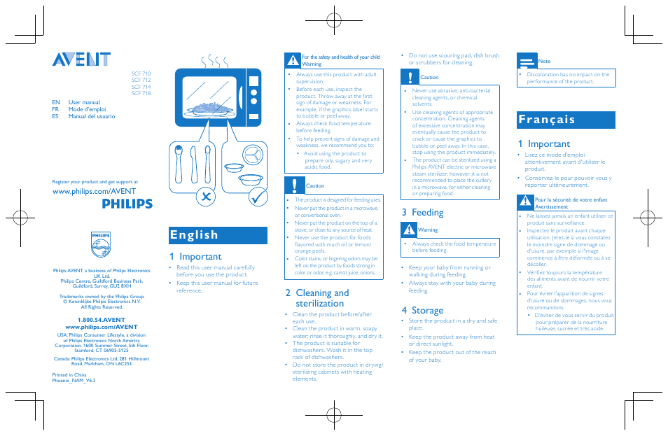 Philips SCF714-00 User Manual | 2 pages