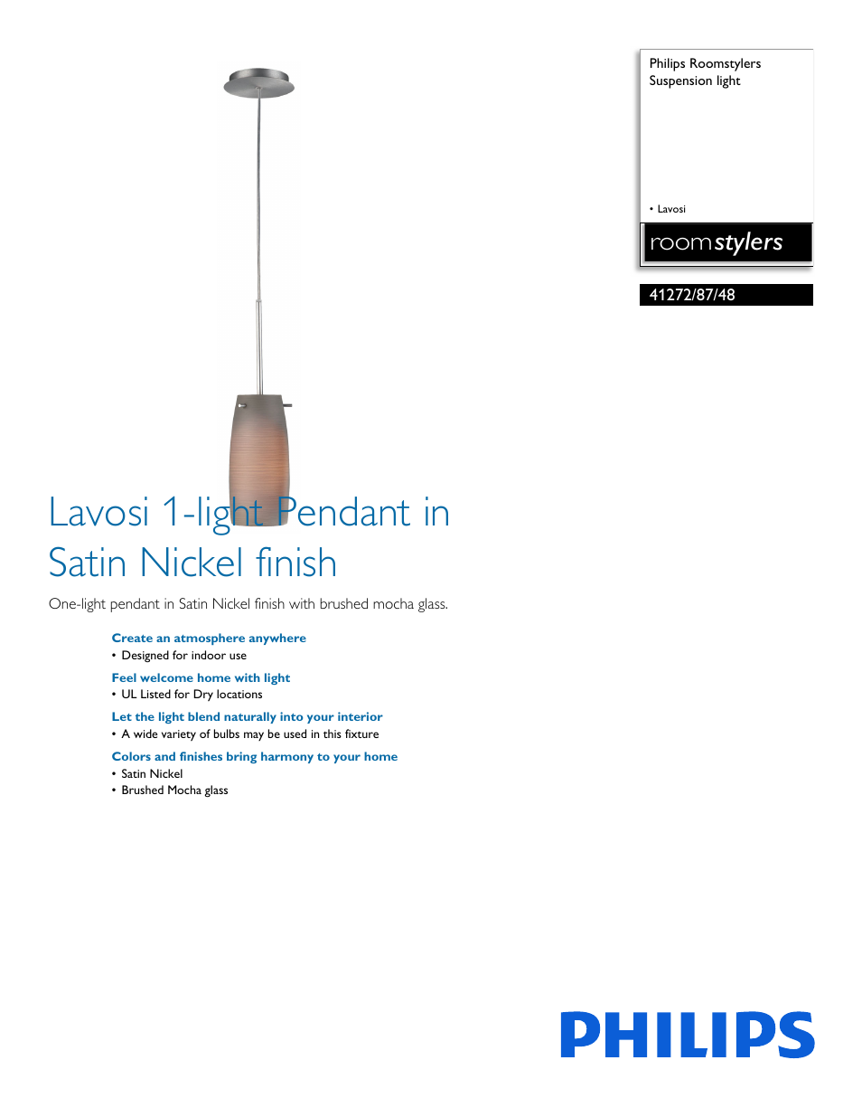 Philips 412728748 User Manual | 2 pages