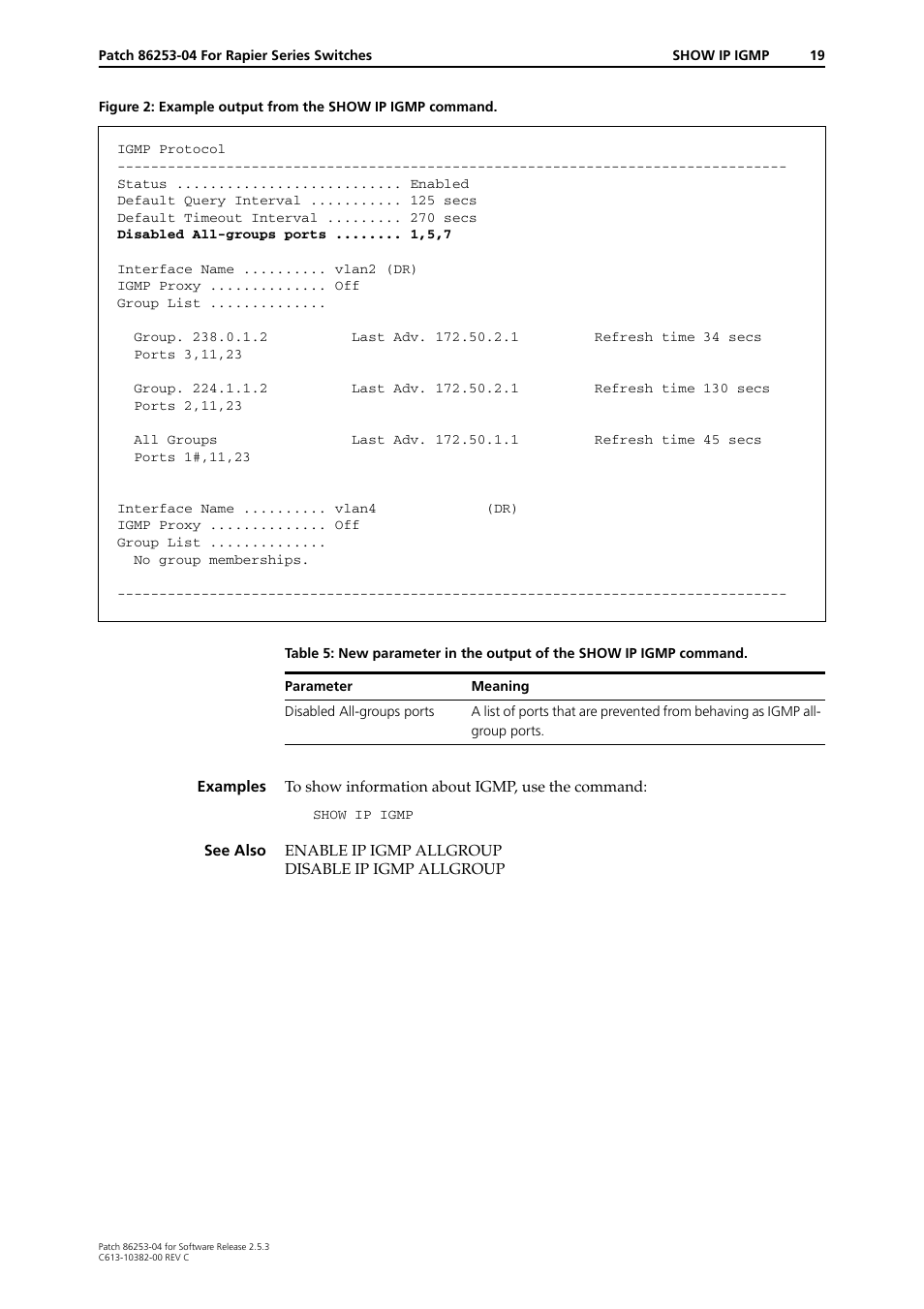 Allied Telesis Rapier Series User Manual | Page 19 / 22