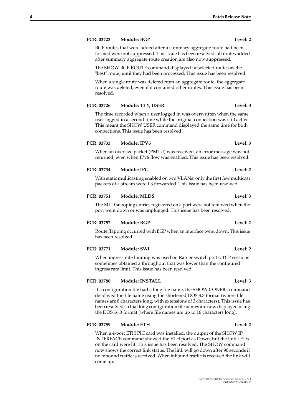 Allied Telesis Rapier Series User Manual | Page 4 / 22