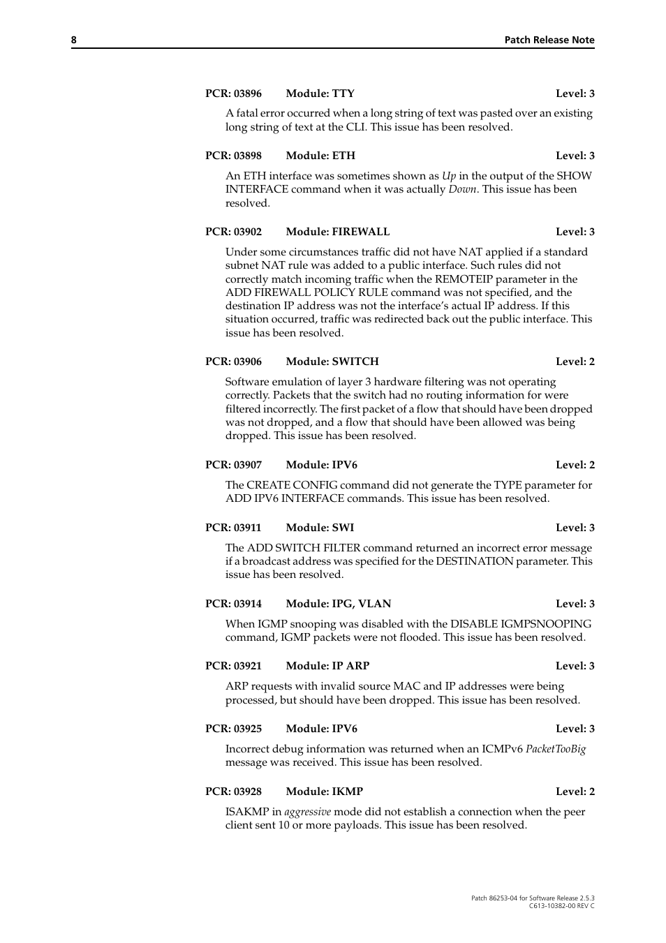 Allied Telesis Rapier Series User Manual | Page 8 / 22