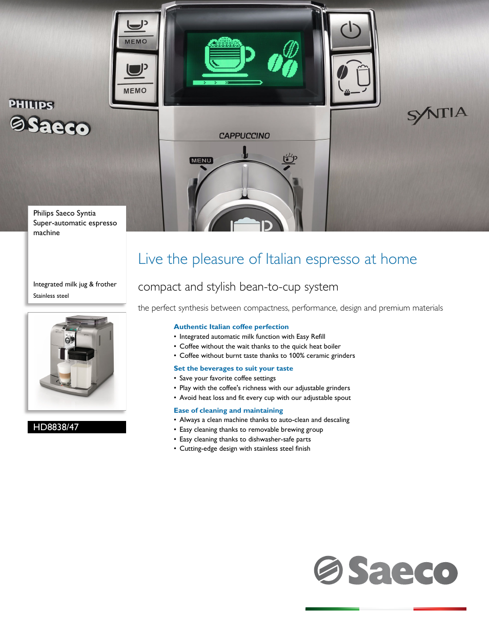 Philips HD8838-47 User Manual | 3 pages