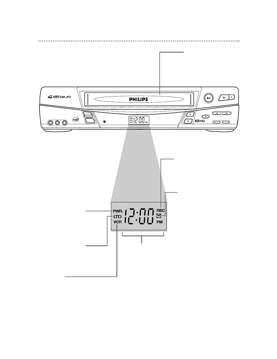 Vcr display panel 23 | Philips VR620CAT99 User Manual | Page 23 / 51