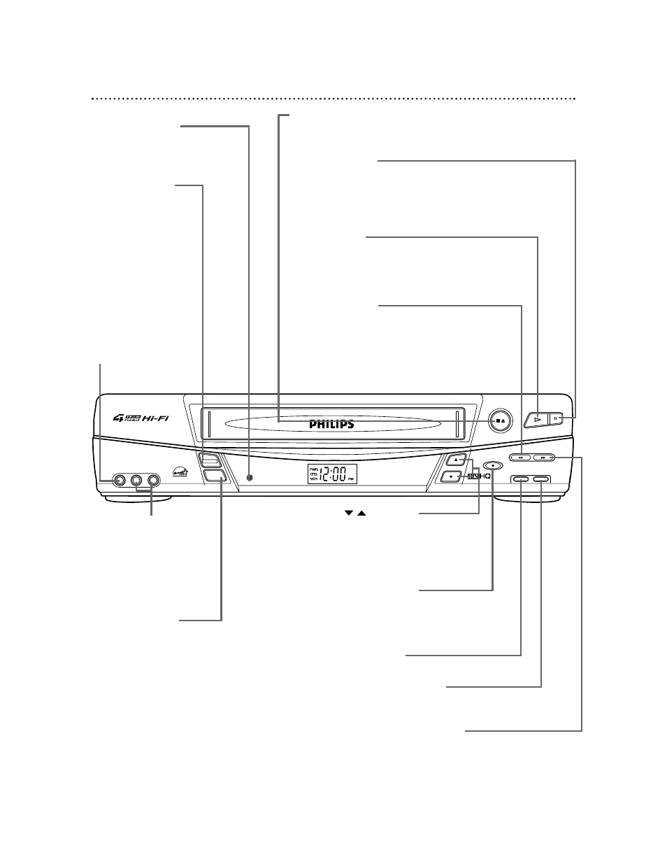 24 front panel | Philips VR620CAT99 User Manual | Page 24 / 51