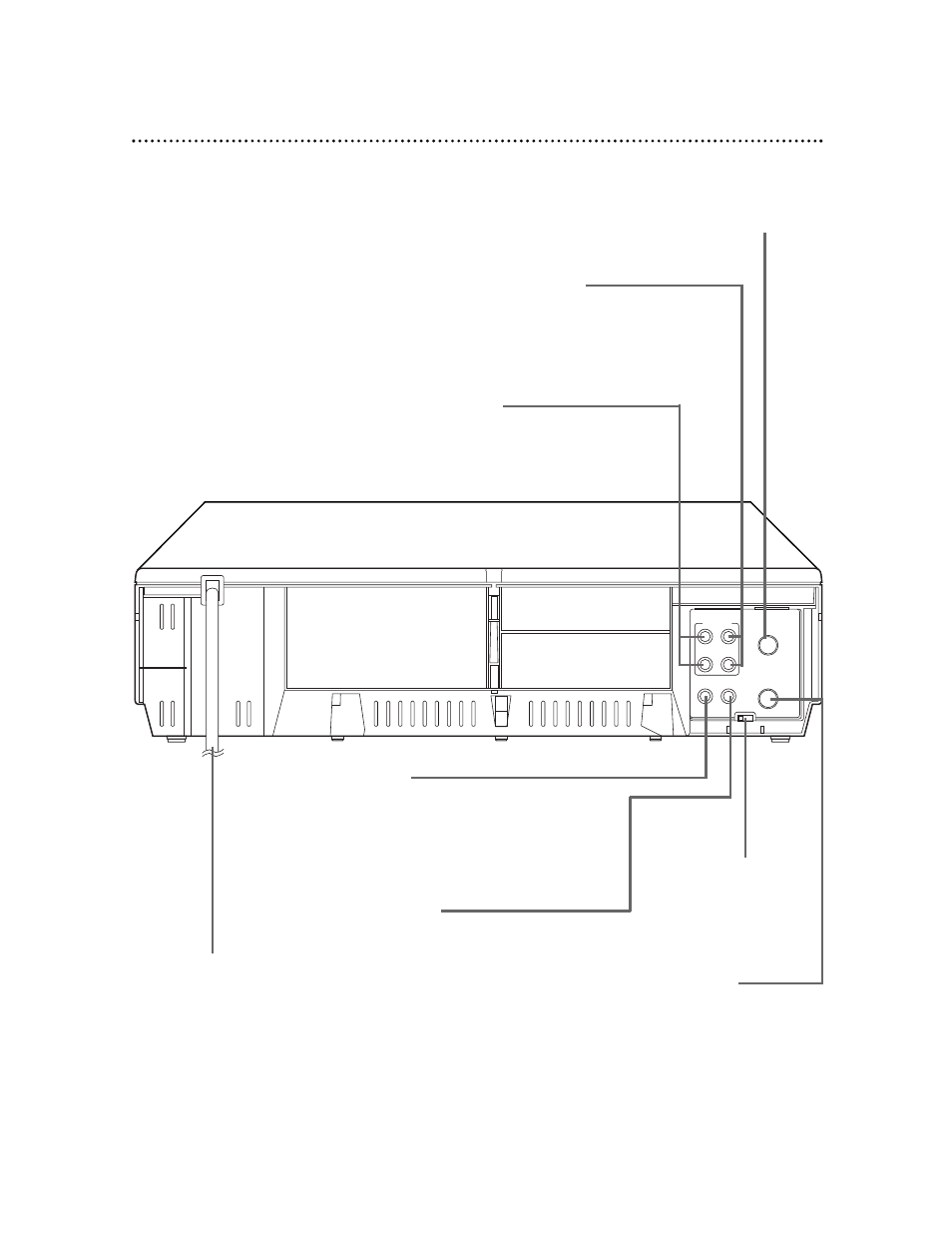 Rear panel 25 | Philips VR620CAT99 User Manual | Page 25 / 51