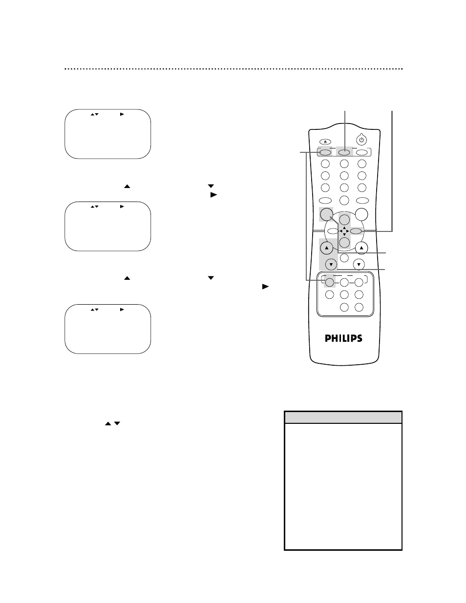 Multi-channel television sound system (cont’d) 41 | Philips VR620CAT99 User Manual | Page 41 / 51