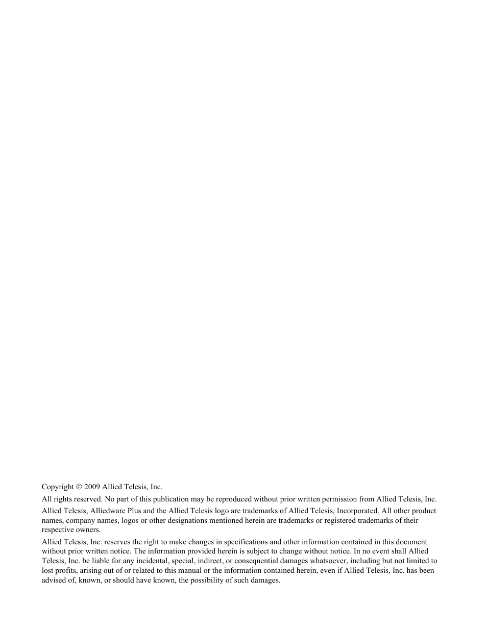 Allied Telesis Layer 3 Gigabit Ethernet Switch x600-24Ts-POE User Manual | Page 2 / 110