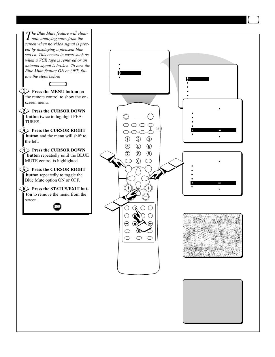 Ctivating the, Ute control | Philips 32PT71B User Manual | Page 11 / 56