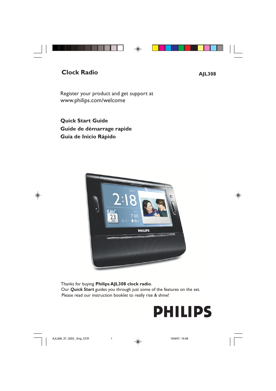 Philips AJL308-17B User Manual | 3 pages