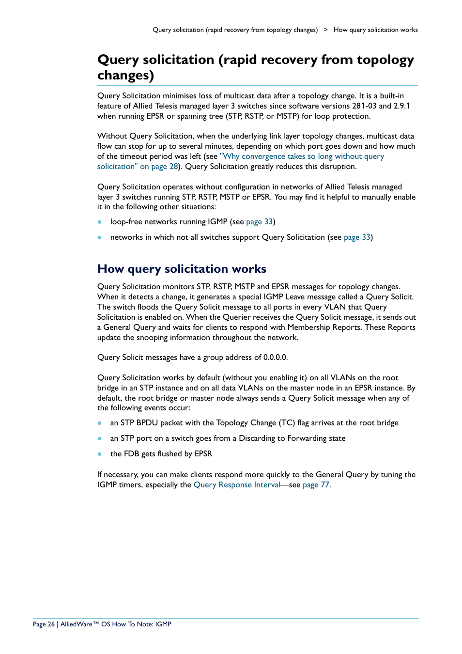 How query solicitation works | Allied Telesis AR400 User Manual | Page 26 / 110