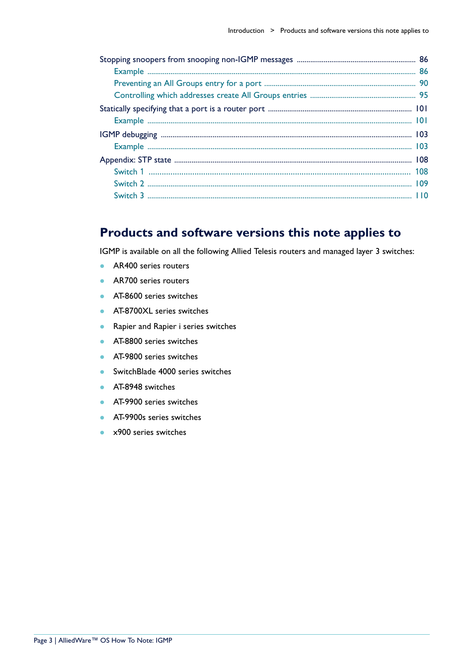 Allied Telesis AR400 User Manual | Page 3 / 110