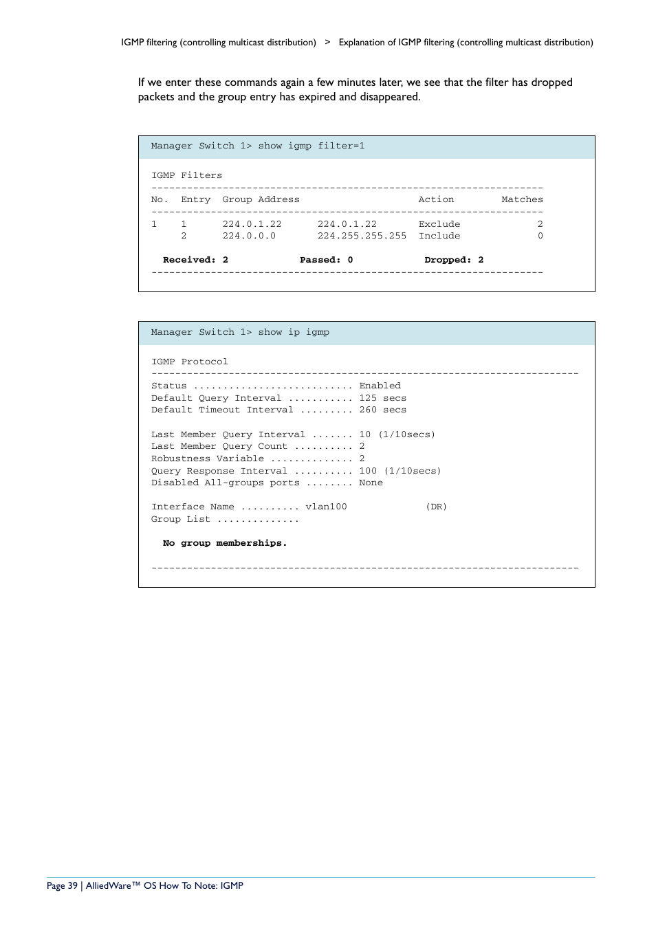 Allied Telesis AR400 User Manual | Page 39 / 110