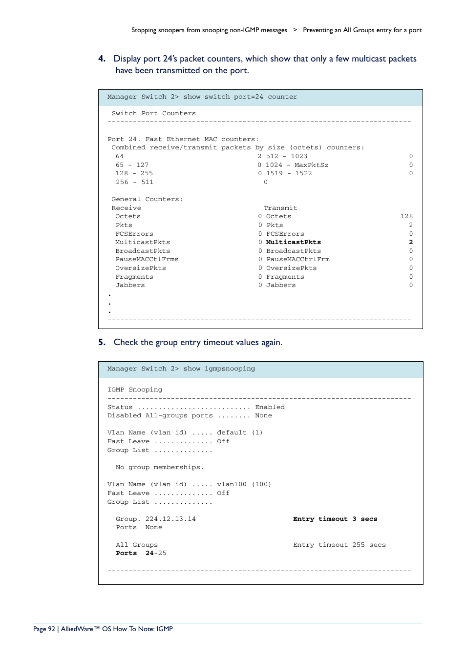 Allied Telesis AR400 User Manual | Page 92 / 110