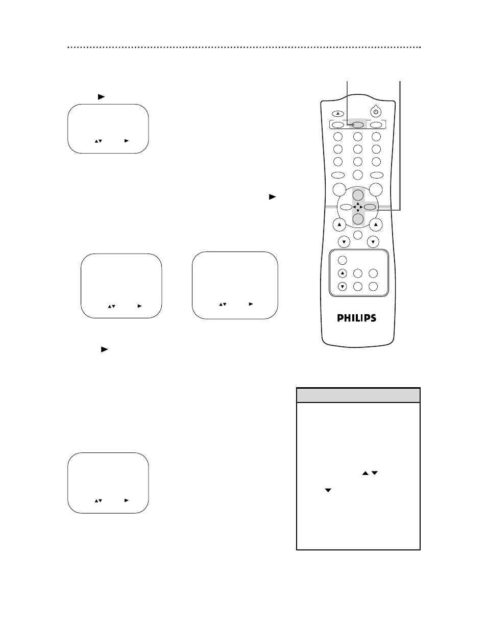 Smartlock (cont’d) 43, Helpful hints, Press the status/exit button | Example of specific sub-ratings | Philips CCC133AT User Manual | Page 43 / 60