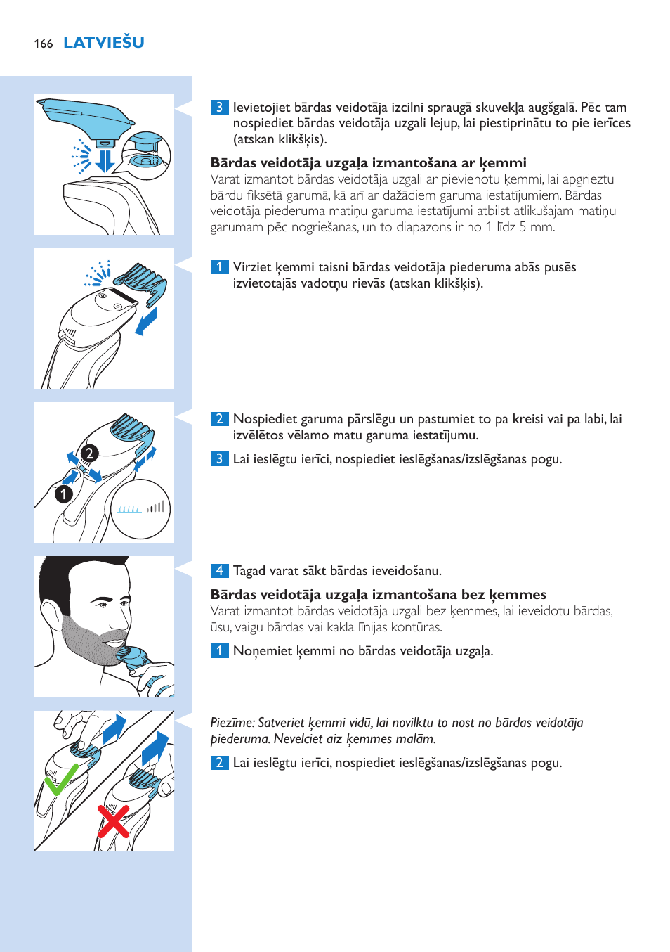 Philips Norelco SHAVER Series 9000 wet and dry electric shaver S9721-84 V-Track Precision Blades Contour Detect Technology SmartClean System PRO Digital User Interface with SmartClean System PRO and Aquatec Wet & Dry User Manual | Page 166 / 352