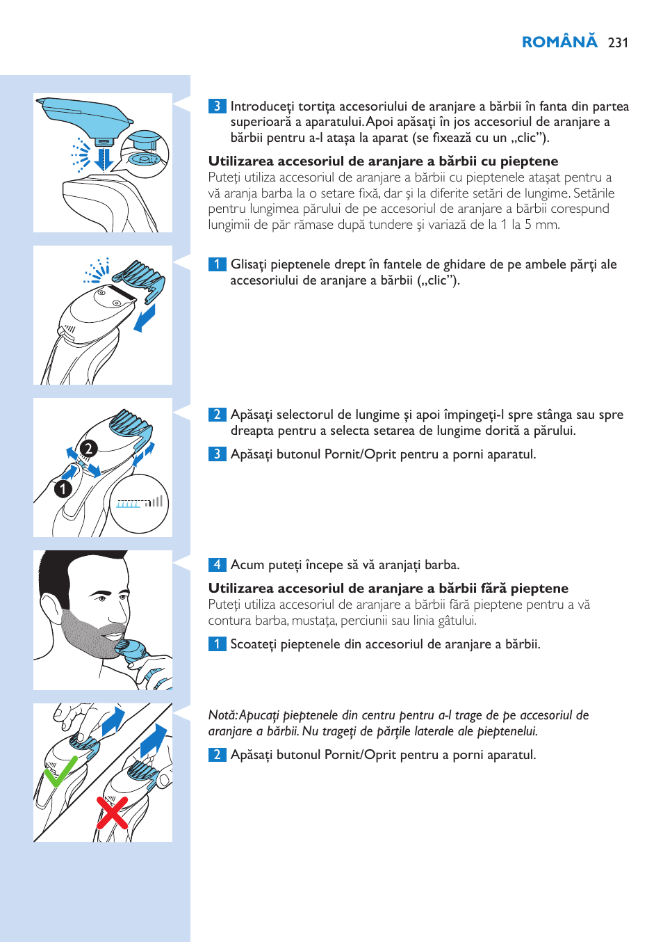 Philips Norelco SHAVER Series 9000 wet and dry electric shaver S9721-84 V-Track Precision Blades Contour Detect Technology SmartClean System PRO Digital User Interface with SmartClean System PRO and Aquatec Wet & Dry User Manual | Page 231 / 352