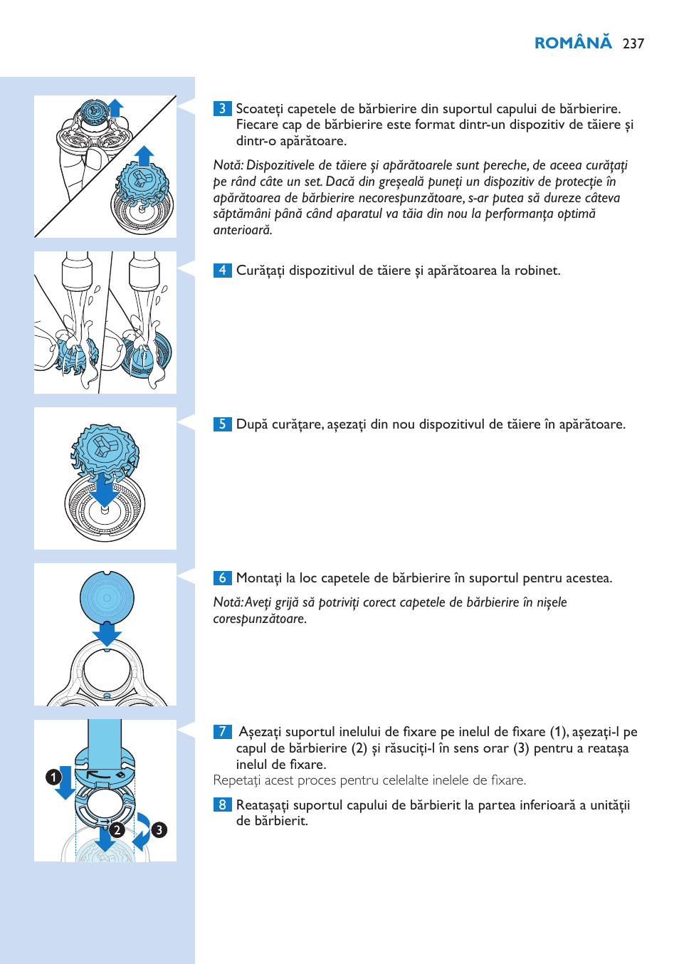 Philips Norelco SHAVER Series 9000 wet and dry electric shaver S9721-84 V-Track Precision Blades Contour Detect Technology SmartClean System PRO Digital User Interface with SmartClean System PRO and Aquatec Wet & Dry User Manual | Page 237 / 352