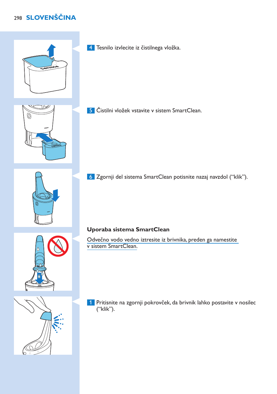 Philips Norelco SHAVER Series 9000 wet and dry electric shaver S9721-84 V-Track Precision Blades Contour Detect Technology SmartClean System PRO Digital User Interface with SmartClean System PRO and Aquatec Wet & Dry User Manual | Page 298 / 352