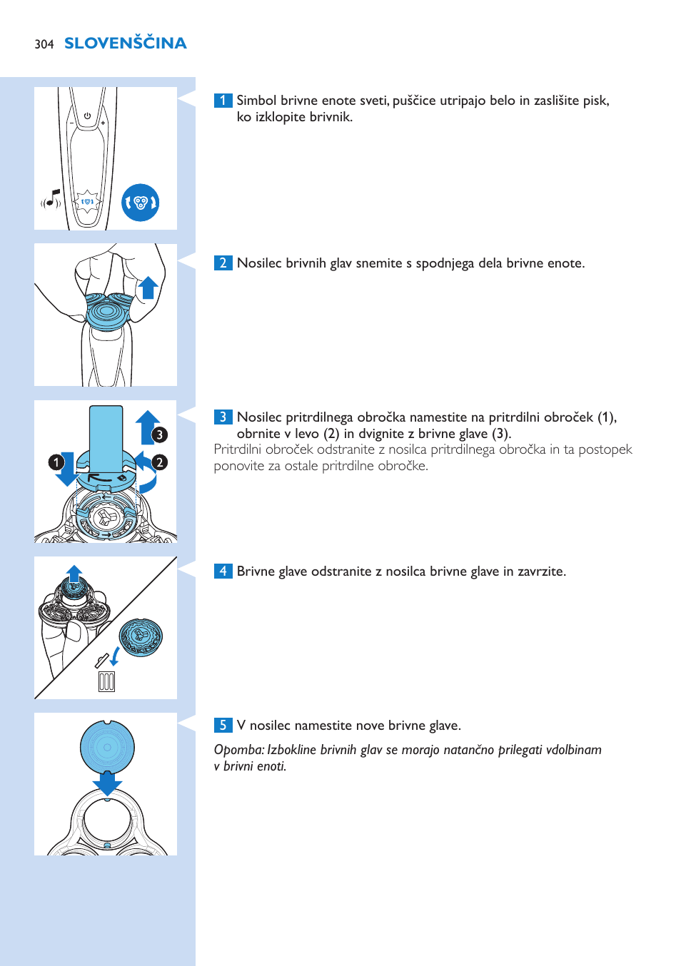 Philips Norelco SHAVER Series 9000 wet and dry electric shaver S9721-84 V-Track Precision Blades Contour Detect Technology SmartClean System PRO Digital User Interface with SmartClean System PRO and Aquatec Wet & Dry User Manual | Page 304 / 352
